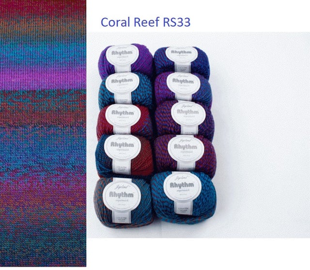 Lion Brand Yarn: Homespun in Coral Reef